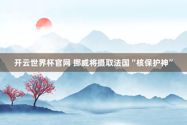 开云世界杯官网 挪威将摄取法国“核保护神”