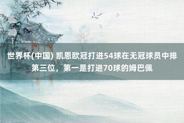 世界杯(中国) 凯恩欧冠打进54球在无冠球员中排第三位，第一是打进70球的姆巴佩